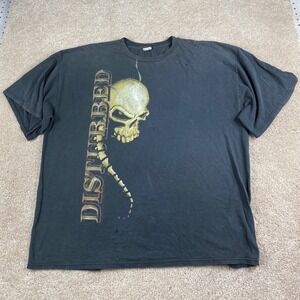 Vintage Disturbed 2008 2009 Indestructible Tour Shirt Mens 2XL Delta Pro Weight‎